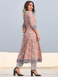 Rozana Jamina - Set of Anarkali Kurta Pants & Dupatta - KS153A2481D