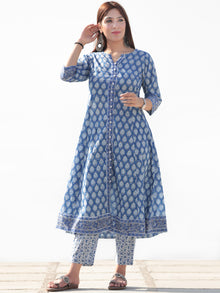 Nayab Sahat - Set of Kurta Pants & Kota Dupatta - KS29F2543D