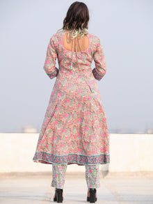 Rozana Shahiba - Set of Anarkali Kurta Pants & Dupatta - KS153B2481D