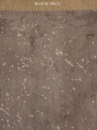 Kashish Ivory Chanderi Silk Hand Block Printed Saree With Geecha Border - S031703602