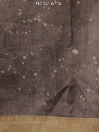 Kashish White Chanderi Silk Hand Painted Saree With Geecha Border - S031703604