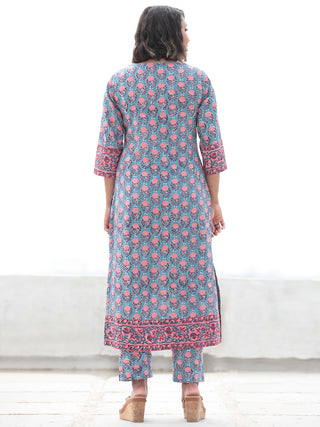 Jashn Gulrez - Set of Kurta Pants & Dupatta - KS06A2494D