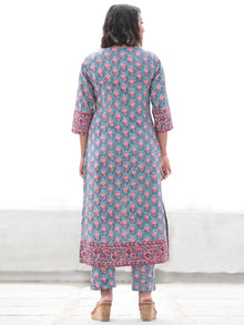 Jashn Gulrez - Set of Kurta Pants & Dupatta - KS06A2494D