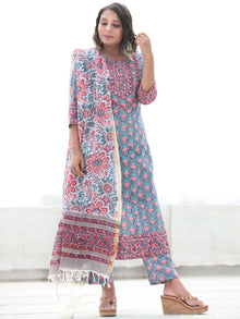 Jashn Gulrez - Set of Kurta Pants & Dupatta - KS06A2494D