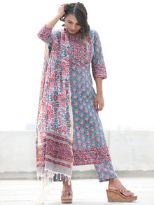 Jashn Gulrez - Set of Kurta Pants & Dupatta - KS06A2494D