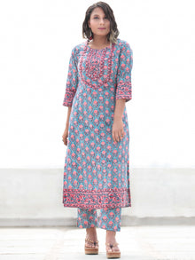 Jashn Gulrez - Set of Kurta Pants & Dupatta - KS06A2494D