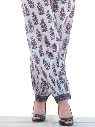 Nayab Sayma - Set of Kurta Salwar Pants & Kota Dupatta - KS14C2545D