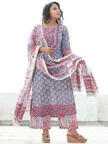 Jashn Neyaz - Set of Kurta Palazzo & Dupatta - KS06B2494D