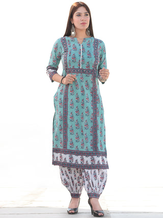 Nayab Sayma - Set of Kurta Salwar Pants & Kota Dupatta - KS14C2545D