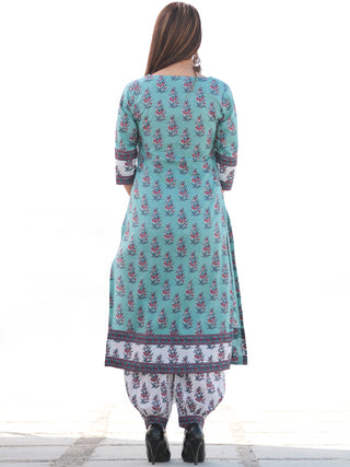 Nayab Sayma - Set of Kurta Salwar Pants & Kota Dupatta - KS14C2545D