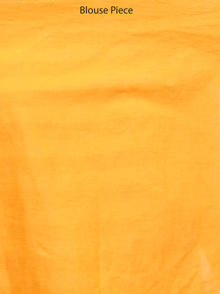 Yellow Maroon Black Bagh Printed Maheshwari Cotton Saree - S031703337