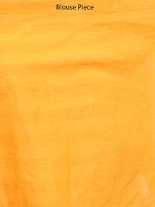 Yellow Maroon Black Bagh Printed Maheshwari Cotton Saree - S031703337