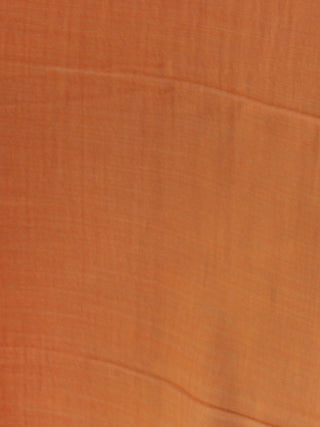Rust Orange  Modal Silk Wool Kashmiri Stole - S200597