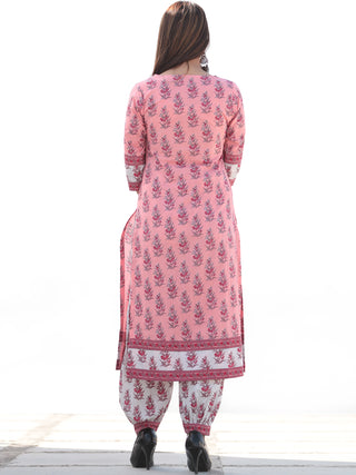 Nayab Bella - Set of Kurta Salwar Pants & Kota Dupatta - KS72B2546D