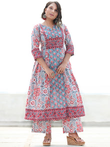 Jashn Ariba - Set of Anarkali Kurta Palazzo & Dupatta - KS05B2494D