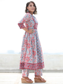 Jashn Ariba - Set of Anarkali Kurta Palazzo & Dupatta - KS05B2494D