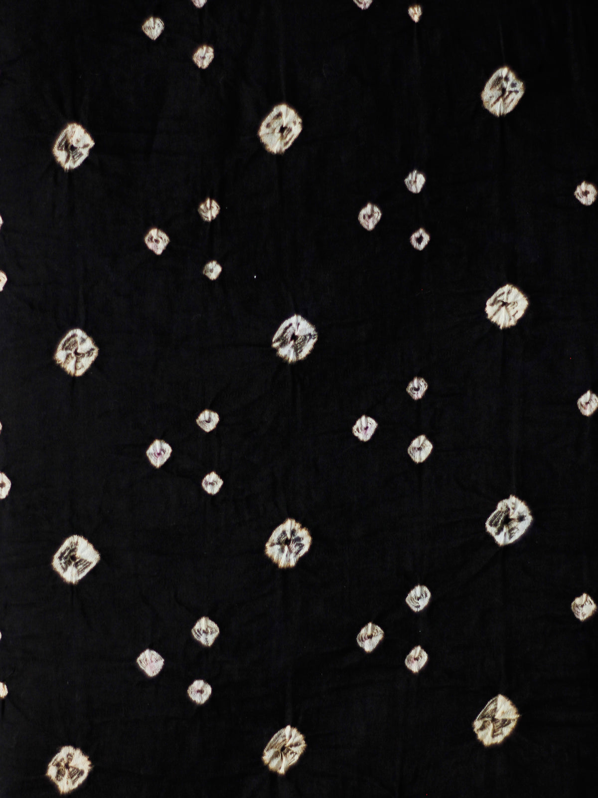 Black White Bandhini Glace Cotton Fabric Per Meter - F006F1854