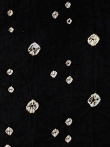 Black White Bandhini Glace Cotton Fabric Per Meter - F006F1854