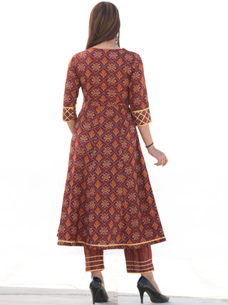 Nayab Aabroo - Set of Kurta Pants & Dupatta - KS56C2547D