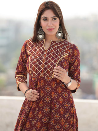 Nayab Aabroo - Set of Kurta Pants & Dupatta - KS56C2547D