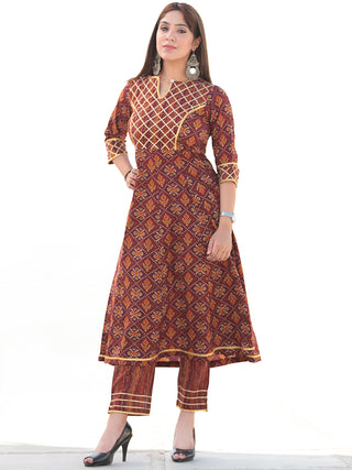 Nayab Aabroo - Set of Kurta Pants & Dupatta - KS56C2547D