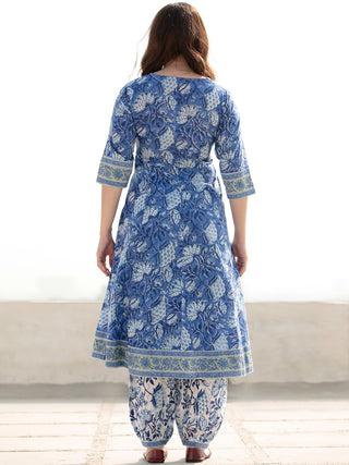 Zohra Gulnur - Set of Anarkali Kurta Salwar & Kota Dupatta - KS64B2519D