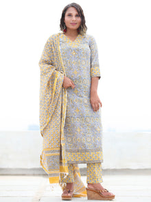 Jashn Zeba - Set of Kurta Pants & Dupatta - KS10A2495D