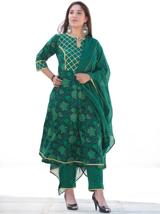 Nayab Diba - Set of Kurta Pants & Dupatta - KS56D2548D