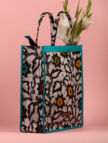 MultiColour Hand Block Printed Tote Bag - B0304