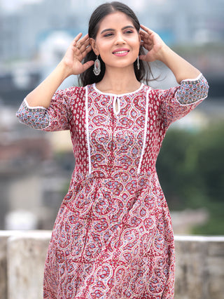 Nayab Saiz - Anakarli Kurta Pants & Kota Doria Dupatta - KS13A2569D