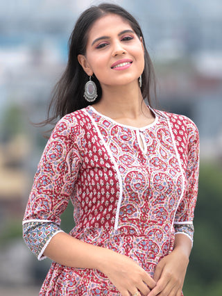 Nayab Saiz - Anakarli Kurta Pants & Kota Doria Dupatta - KS13A2569D