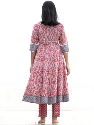 Nayab Saiz - Anakarli Kurta Pants & Kota Doria Dupatta - KS13A2569D