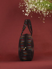 Multicolour Ikat  Bucket Style Hand Bag - B0701