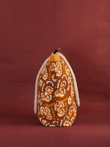 Mustard Yellow Hand Block Printed Tote Bag - B0802