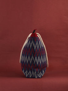 Indigo Red Ikat Tote Bag - B0805