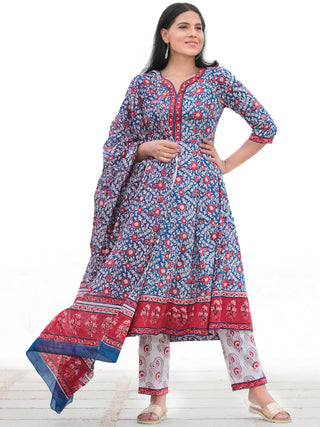 Nayab Samreena - Anakarli Kurta Pants & Dupatta - KS12A2575D