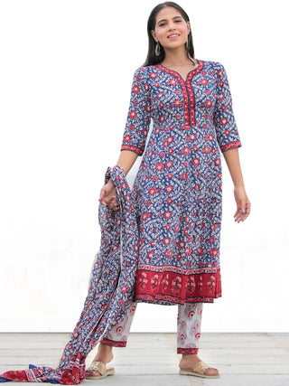 Nayab Samreena - Anakarli Kurta Pants & Dupatta - KS12A2575D