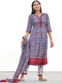 Nayab Samreena - Anakarli Kurta Pants & Dupatta - KS12A2575D