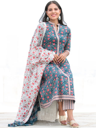 Nayab Miral - Anakarli Kurta Pants & Dupatta - KS15A2576D
