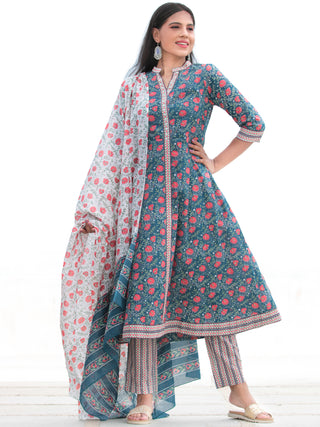 Nayab Miral - Anakarli Kurta Pants & Dupatta - KS15A2576D