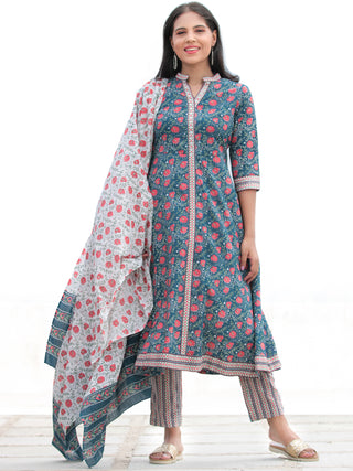 Nayab Miral - Anakarli Kurta Pants & Dupatta - KS15A2576D