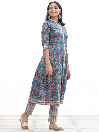 Nayab Miral - Anakarli Kurta Pants & Dupatta - KS15A2576D