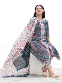 Nayab Noor - Set of Kurta Pants & Dupatta - KS78B2576D