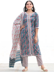 Nayab Noor - Set of Kurta Pants & Dupatta - KS78B2576D