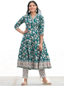 Nayab Farah - Anakarli Kurta Pants & Dupatta - KS17A2560D