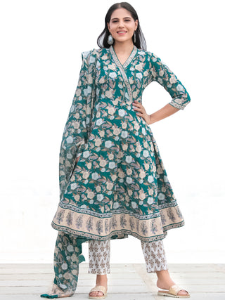 Nayab Farah - Anakarli Kurta Pants & Dupatta - KS17A2560D