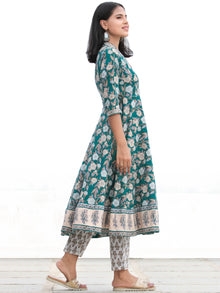 Nayab Farah - Anakarli Kurta Pants & Dupatta - KS17A2560D