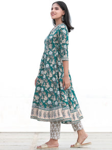 Nayab Farah - Anakarli Kurta Pants & Dupatta - KS17A2560D