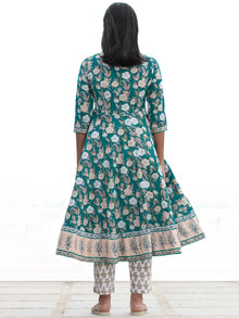 Nayab Farah - Anakarli Kurta Pants & Dupatta - KS17A2560D