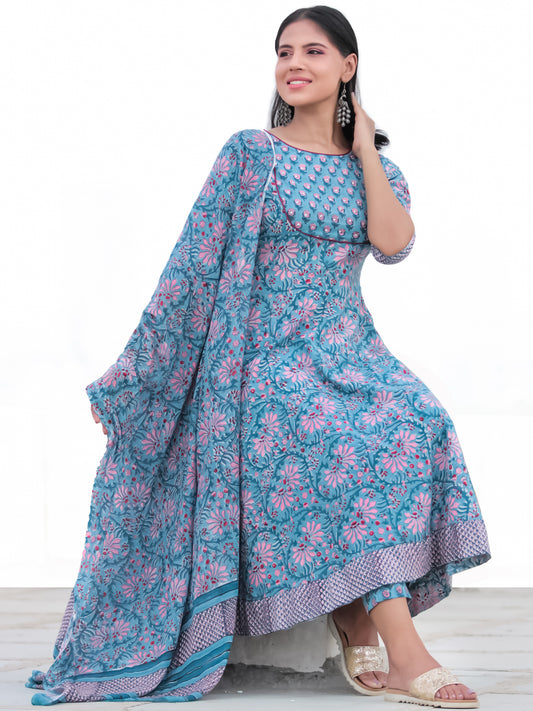 Nayab Amna - Anakarli Kurta Pants & Dupatta - KS16A2577D